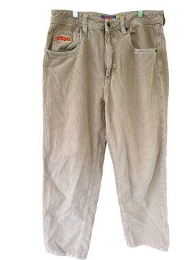 Empyre Relax Mens 32 Beige Cotton Corduroy Pants Relaxed Fit